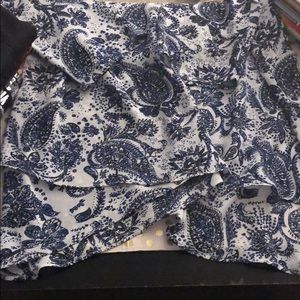 The Limited Tops - Blue/white paisley blouse The Limited Tops - Blue/white paisley blouse